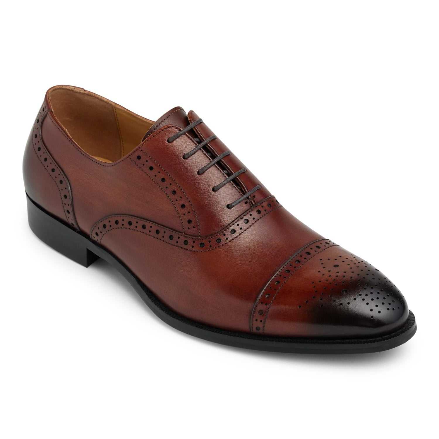Pointed Cap Toe Oxfords