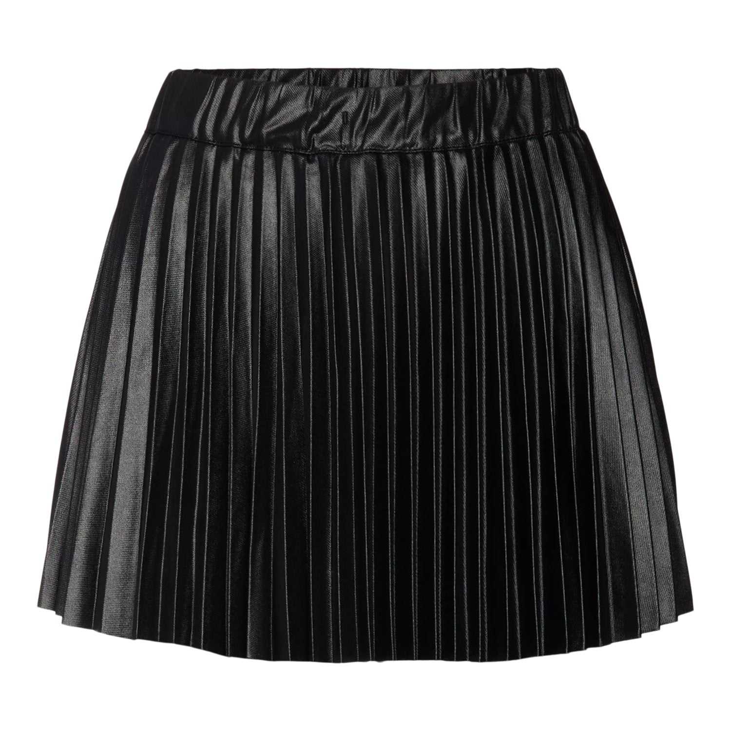 Girls Charlie Faux Leather Pleated Skirt