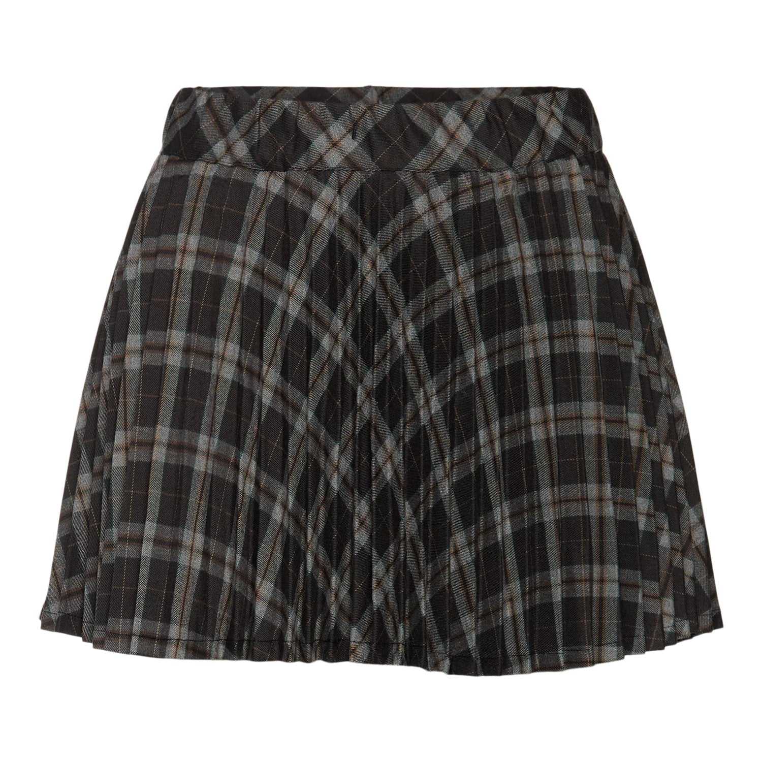 Girls Tartan Plaid Mini Skirt