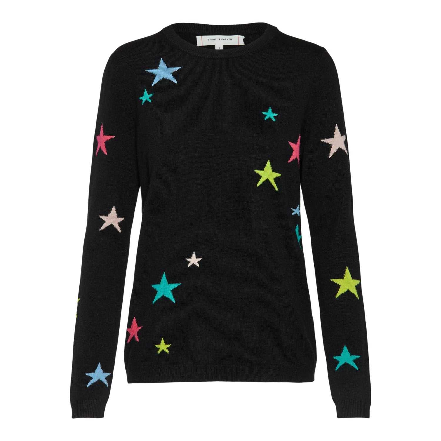 Star Printed Wool Blend Sweater